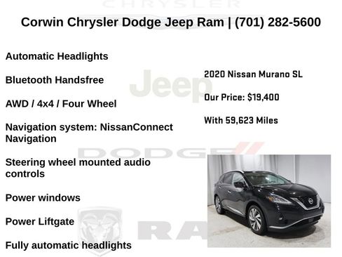 Used 2020 Nissan Murano SL w/ Cargo Package image 13