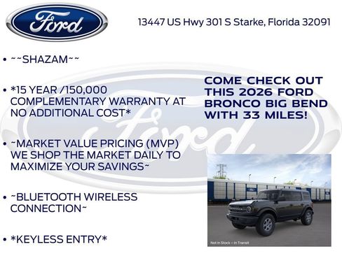 New 2026 Ford Bronco Big Bend AWD/4WD image 5
