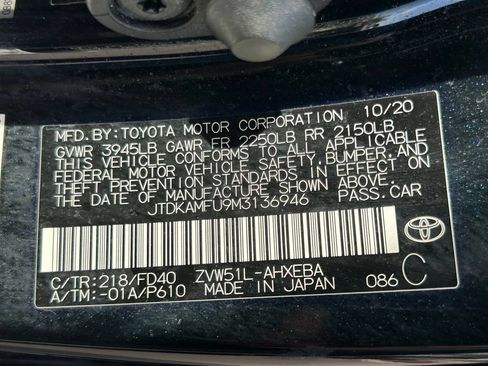 Used 2021 Toyota Prius LE FWD image 53