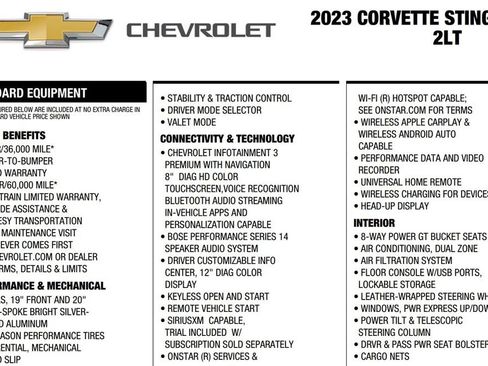 Used 2023 Chevrolet Corvette Stingray Preferred Cpe w/ 2LT RWD image 10