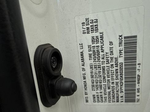 Used 2019 Honda Ridgeline RTL-T image 54