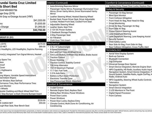 Used 2024 Hyundai Santa Cruz Limited AWD/4WD image 30