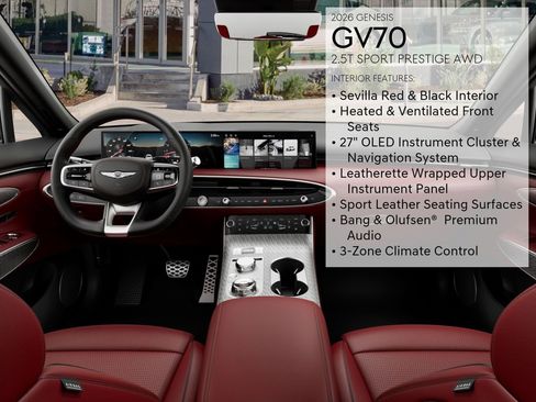 New 2026 Genesis GV70 2.5T Sport Prestige AWD/4WD image 21