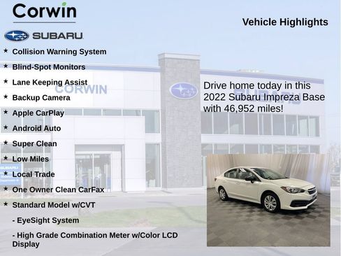 Used 2022 Subaru Impreza 2.0i AWD/4WD image 6