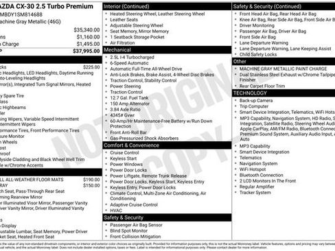 Certified 2025 MAZDA CX-30 2.5 Turbo w/ Premium Package AWD/4WD image 30