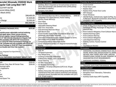 New 2026 Chevrolet Silverado 2500 W/T w/ WT Convenience Package image 26