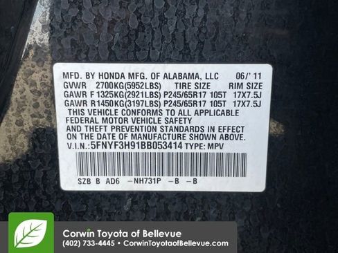 Used 2011 Honda Pilot Touring image 29