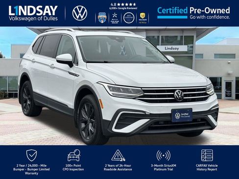 Certified 2022 Volkswagen Tiguan SE w/ Panoramic Sunroof Package image 1