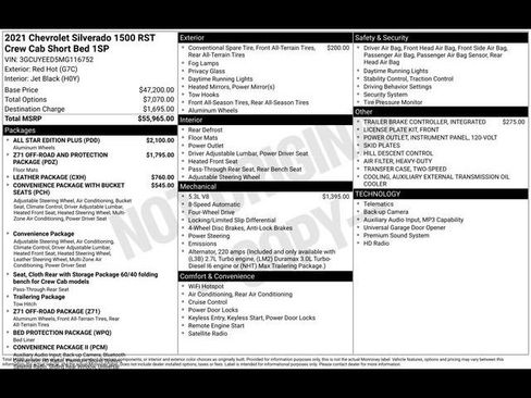 Certified 2021 Chevrolet Silverado 1500 RST w/ All Star Edition Plus AWD/4WD image 58