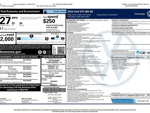 Used 2024 Volkswagen GTI SE image 6