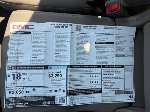 Used 2017 GMC Sierra 1500 SLT w/ SLT Premium Package image 16