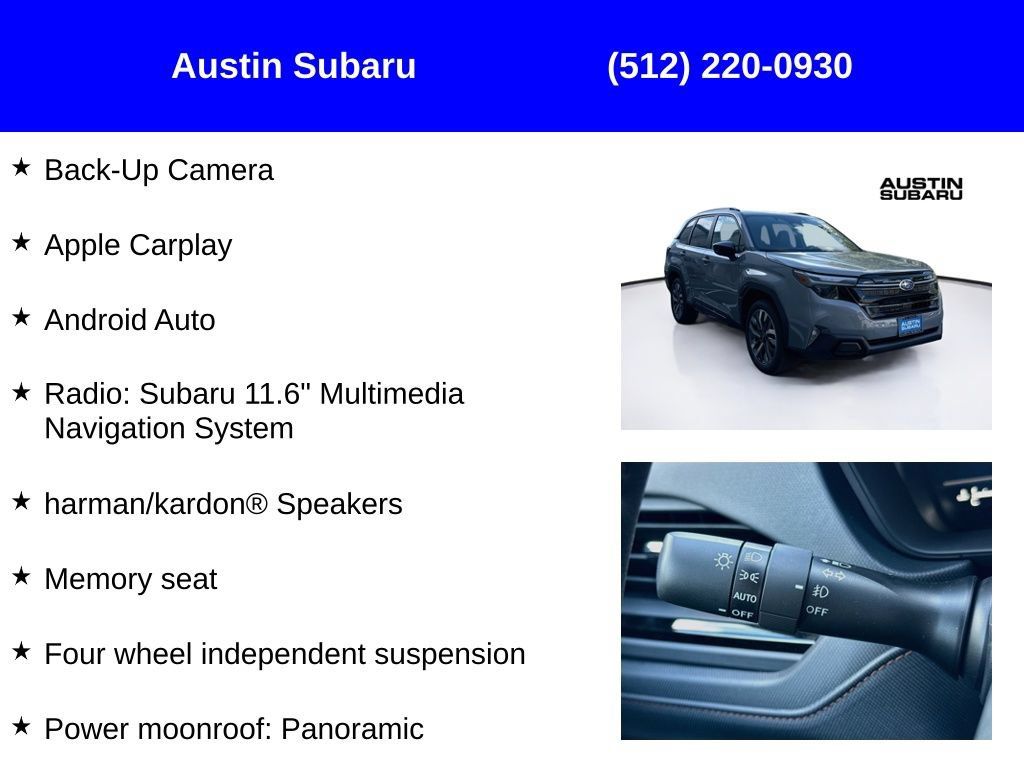 New 2026 Subaru Forester Touring AWD/4WD image 9