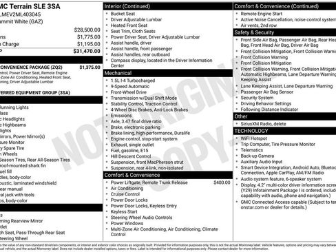 Used 2021 GMC Terrain SLE w/ Driver Convenience Package FWD image 18