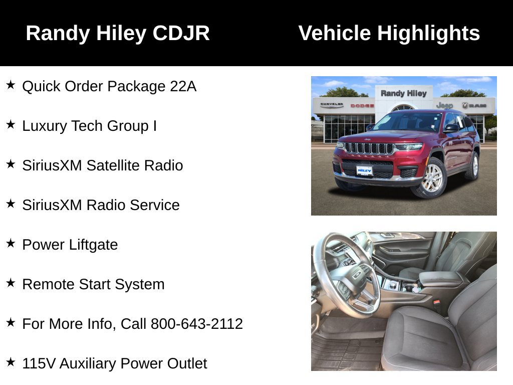 Used 2021 Jeep Grand Cherokee L Laredo w/ Luxury Tech Group I AWD/4WD image 5