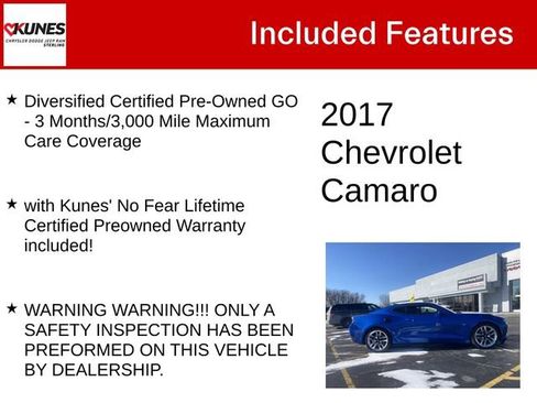 Used 2017 Chevrolet Camaro LT w/ Technology Package image 4
