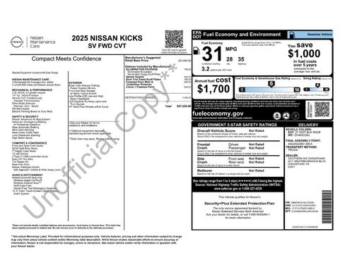 New 2025 Nissan Kicks SV w/ Illumination Package image 6