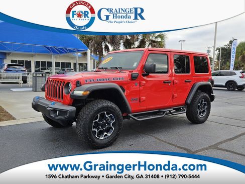 Used 2023 Jeep Wrangler Unlimited Rubicon 4xe w/ Cold Weather Group image 1