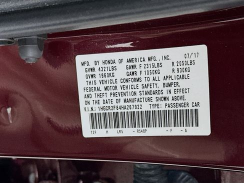 Used 2017 Honda Accord EX-L image 12