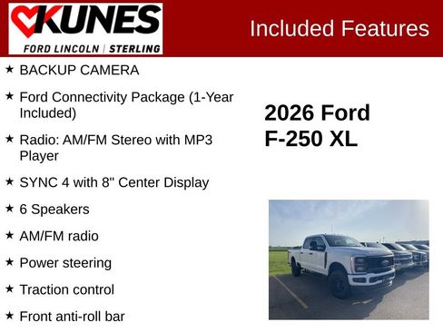 Used 2026 Ford F250 XL w/ STX Appearance Package AWD/4WD image 2