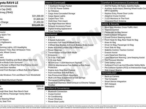 Used 2025 Toyota RAV4 LE image 2