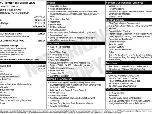 New 2026 GMC Terrain Elevation w/ Technology Package II image 43