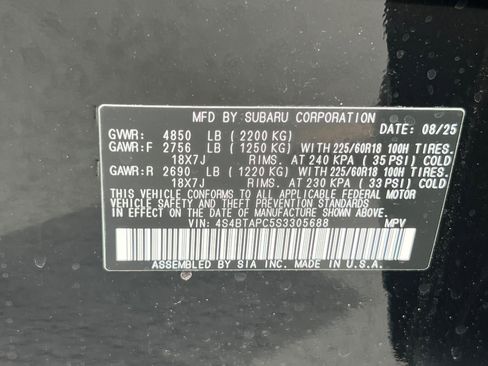 New 2025 Subaru Outback Touring w/ Popular Package #2 image 28