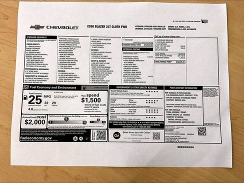 New 2026 Chevrolet Blazer LT w/ Convenience Package FWD image 14