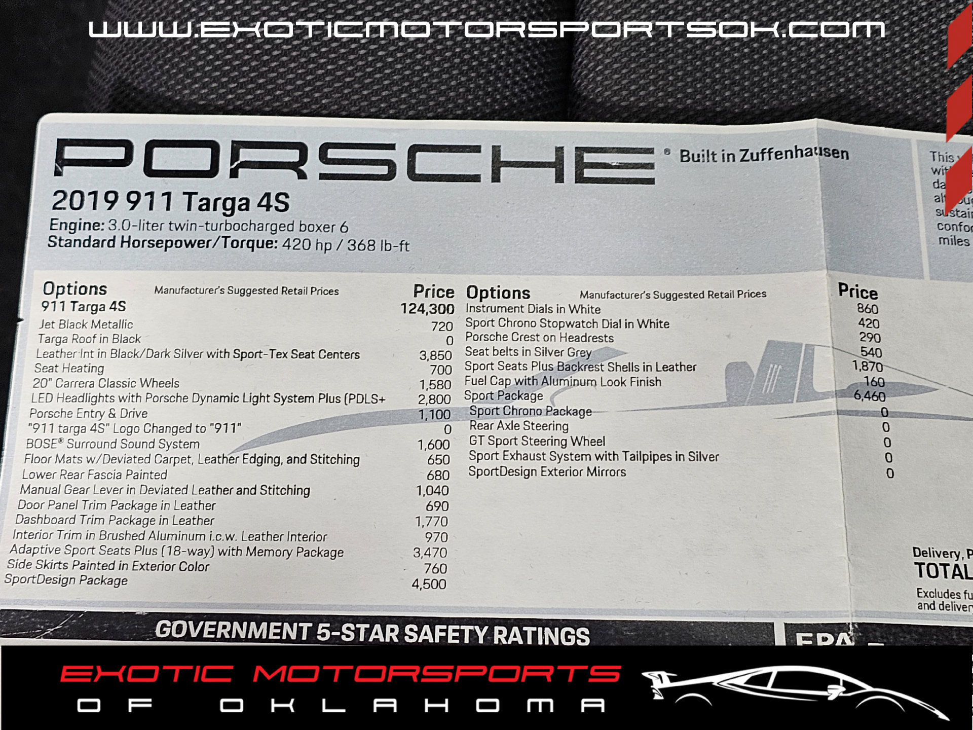 Used 2019 Porsche 911 Targa 4S AWD/4WD image 37