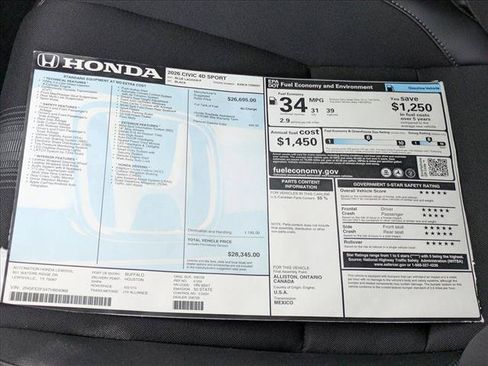 New 2026 Honda Civic Sport image 17