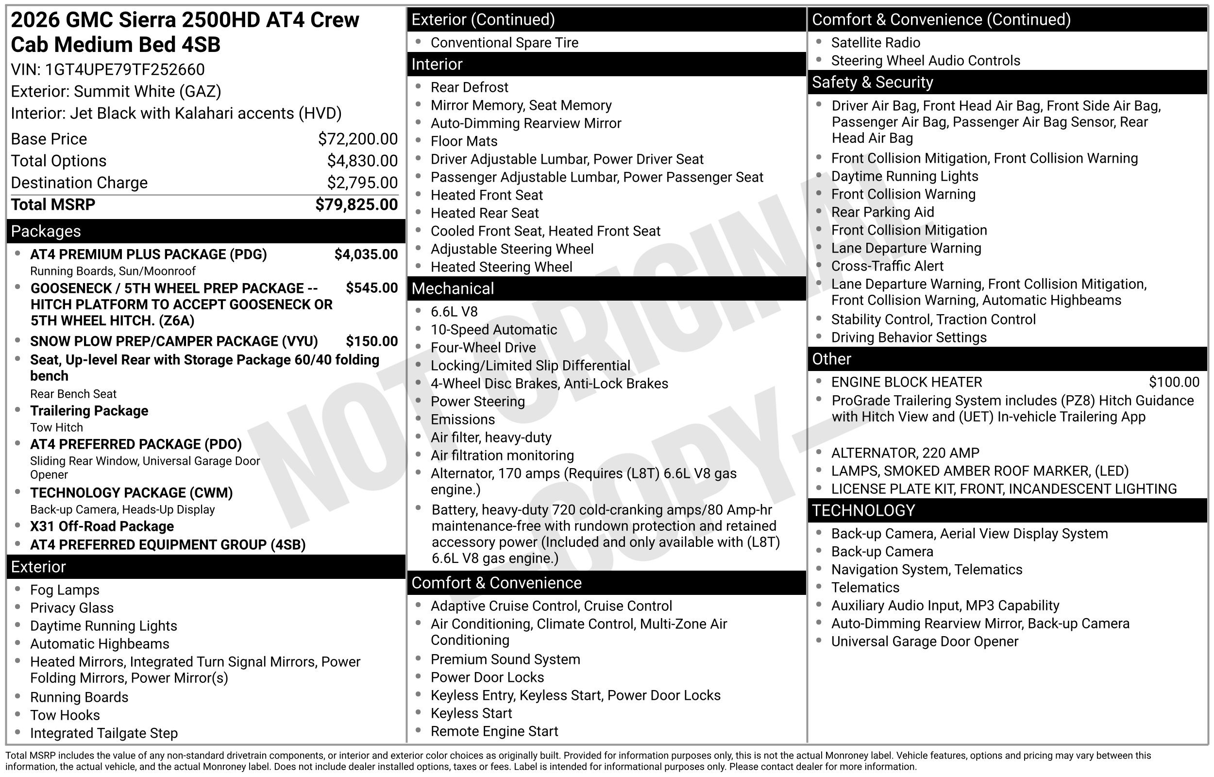 New 2026 GMC Sierra 2500 AT4 w/ AT4 Premium Plus Package AWD/4WD image 43