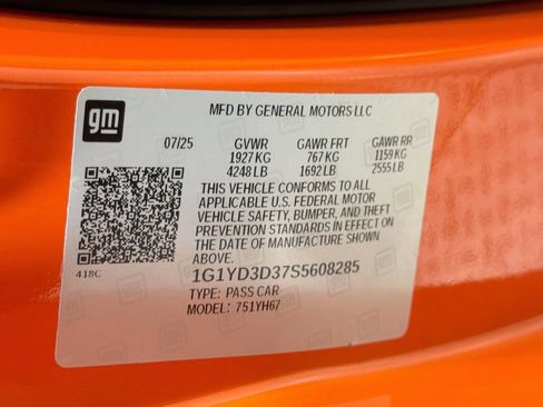 Used 2025 Chevrolet Corvette Z06 RWD image 31