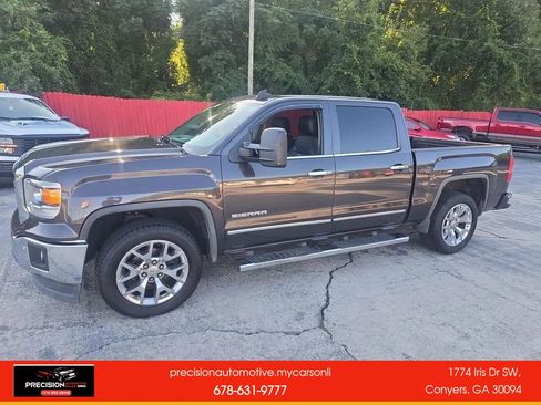 Used 2015 GMC Sierra 1500 SLT w/ SLT Crew Cab Value Package RWD image 3