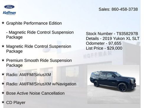 Used 2019 GMC Yukon XL SLT w/ Graphite Performance Edition AWD/4WD image 15