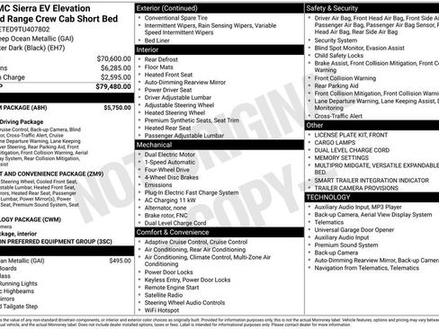 New 2026 GMC Sierra EV Elevation w/ Premium Package AWD/4WD image 6