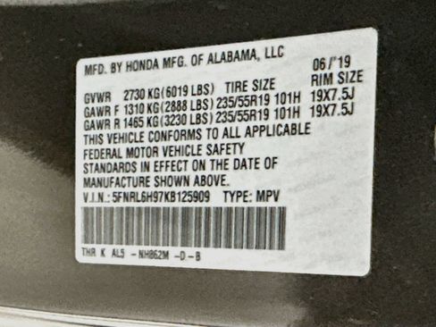 Used 2019 Honda Odyssey Elite image 36