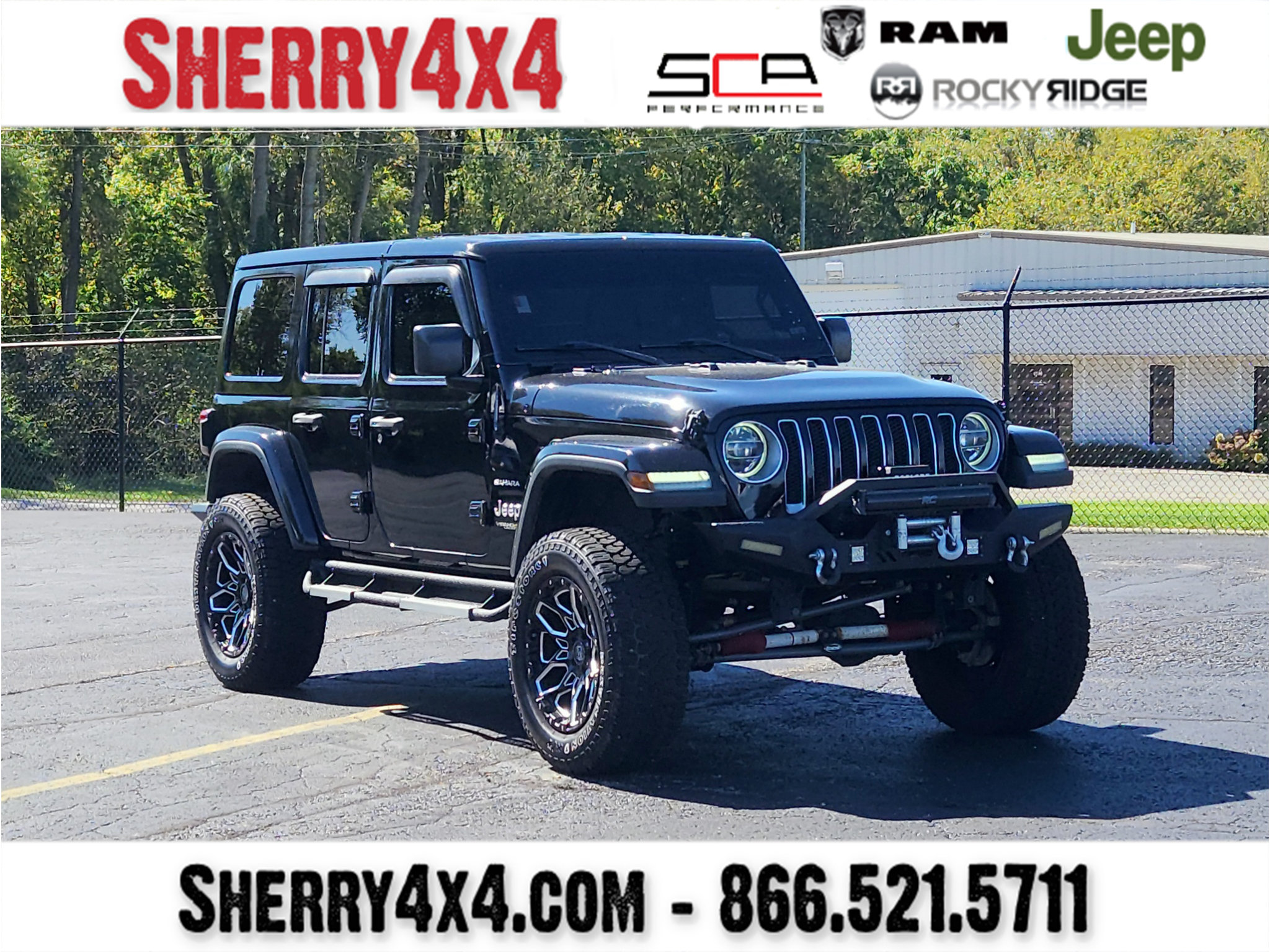 Used 2019 Jeep Wrangler Unlimited Sahara AWD/4WD image 1