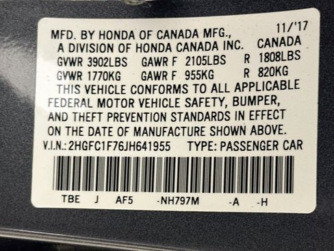 Used 2018 Honda Civic EX-L image 12