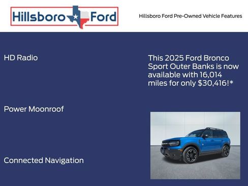 Used 2025 Ford Bronco Sport Outer Banks w/ Outer Banks Tech Package+ AWD/4WD image 6