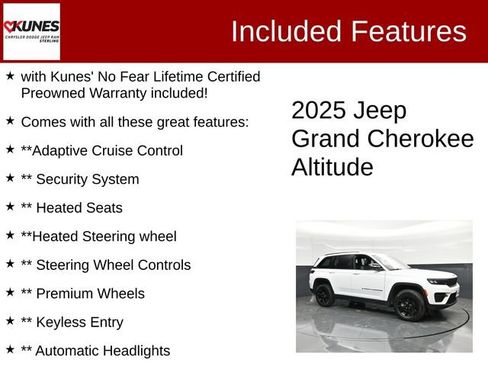 Used 2025 Jeep Grand Cherokee Altitude AWD/4WD image 2