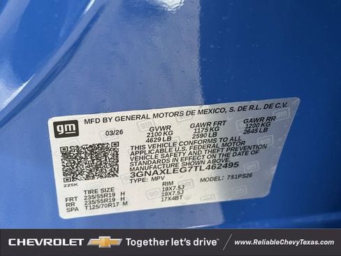 New 2026 Chevrolet Equinox RS w/ Convenience Package III FWD image 28