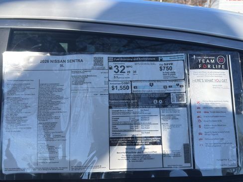 New 2026 Nissan Sentra SL w/ Floor Mat Package image 12