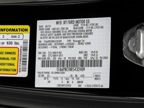 Used 2024 Ford Mustang GT Premium w/ GT Performance Package RWD image 70