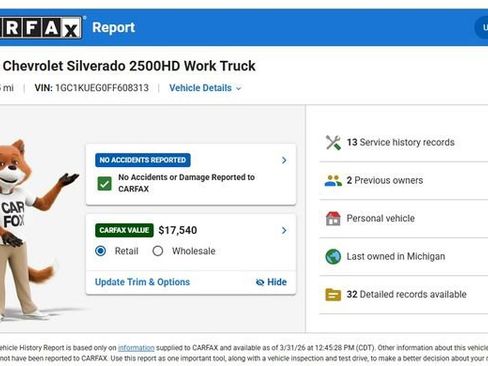 Used 2015 Chevrolet Silverado 2500 W/T w/ WT Convenience Package image 5