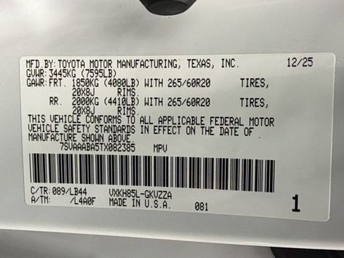 Used 2026 Toyota Sequoia 1794 Edition AWD/4WD image 43