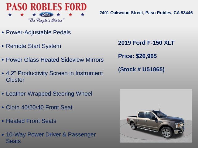 Used 2019 Ford F150 XLT w/ Equipment Group 302A Luxury AWD/4WD image 8