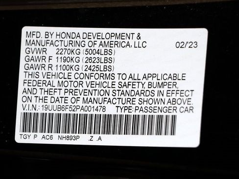 Certified 2023 Acura TLX SH-AWD w/ A-SPEC Pkg image 38