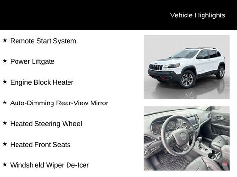 Used 2019 Jeep Cherokee Trailhawk w/ Comfort/Convenience Group AWD/4WD image 21