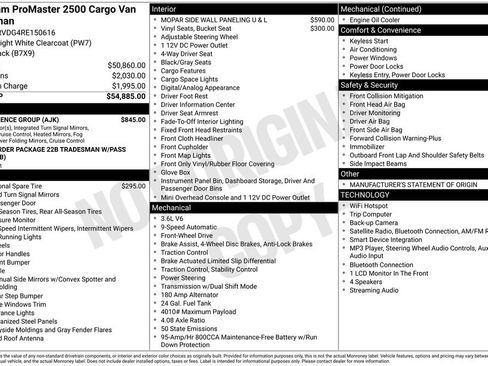 Used 2024 RAM ProMaster 2500 w/ Convenience Group FWD image 9