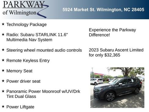 Used 2023 Subaru Ascent Limited w/ Technology Package AWD/4WD image 6
