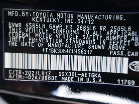 Used 2012 Toyota Avalon FWD image 46